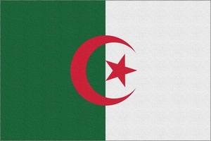 Abbildung der Nationalflagge von Algerien foto