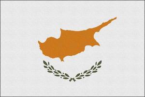Abbildung der Nationalflagge von Zypern foto