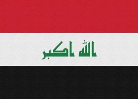 Abbildung der Nationalflagge des Irak foto