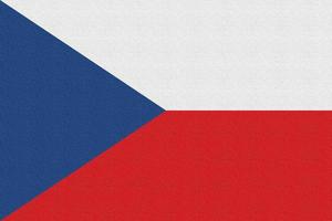 Abbildung der Nationalflagge der Tschechischen Republik foto
