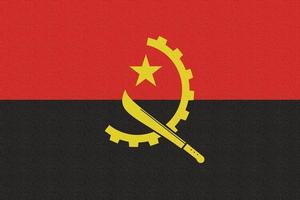 Abbildung der Nationalflagge von Angolas foto