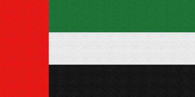 Abbildung der Nationalflagge der Vereinigten Arabischen Emirate foto