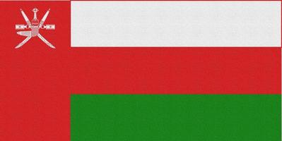 Abbildung der Nationalflagge von Oman foto