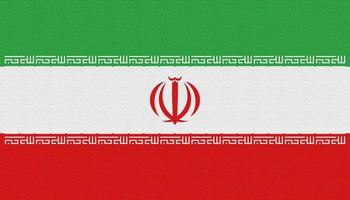 Abbildung der Nationalflagge des Iran foto