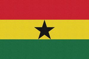 Abbildung der Nationalflagge von Ghana foto