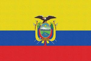 Abbildung der Nationalflagge von Ecuador foto