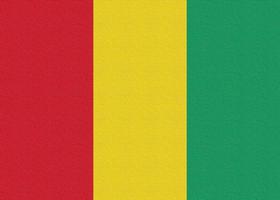 Abbildung der Nationalflagge von Guinea foto