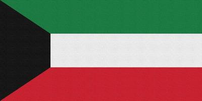Abbildung der Nationalflagge von Kuwait foto