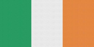 Abbildung der Nationalflagge von Irland foto