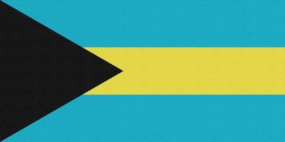 Abbildung der Nationalflagge von Bahamas foto