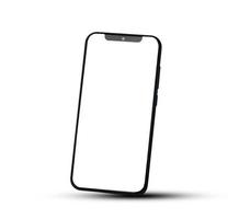 Handy-Smartphone auf weißem Hintergrund-Technologie foto