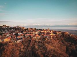 Panorama der Stadt Sighnaghi foto