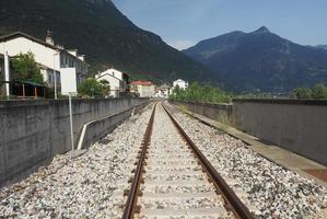 Bahngleisperspektive foto