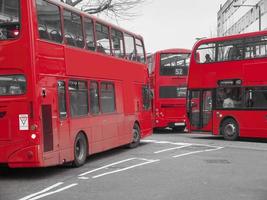 roter bus in london foto