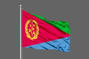 eritrea wehende flagge foto