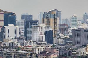 Bangkok City Panorama Wolkenkratzer Stadtbild der Hauptstadt von Thailand. foto