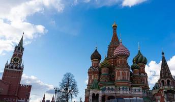 Hoto der Moskauer Kreml und st. Basilikum-Kathedrale