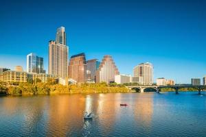 Skyline der Innenstadt von Austin, Texas foto