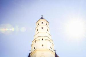 malerische st. Peter und Paul-Kathedrale in der Stadt Siauliai. Katholische Kirchen in Litauen. reiseziel sonne stadt wahrzeichen foto