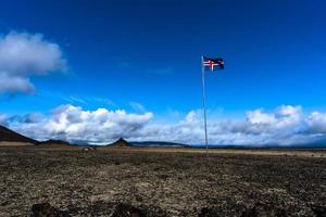 2021 08 14 askja isländische Flagge 2 foto