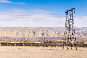 elektrische Leitungen im Land foto