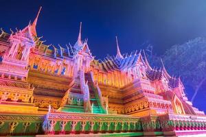 Wax Castle Festival Parade in der Provinz Sakon Nakhon in Thailand foto