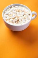 Kakao mit Marshmallows heißer Kaffee trinken süßes Getränk