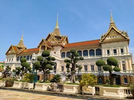 großer palast wat phra kaewtemple des smaragdgrünen buddhalandmark von thailand, den touristen aus aller welt nicht verpassen. foto