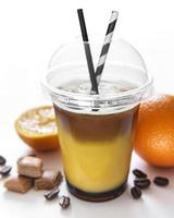 Orangen- und Kaffeecocktail