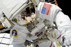 sts-119 Extravehicular Activity 1 Swanson in Extravehicular Mobility Unit foto