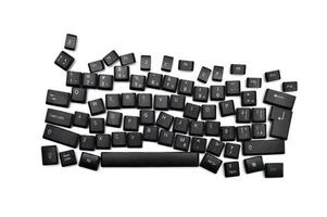 Legasthenie schwarze Tastatur foto