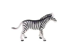 Spielzeug Zebra isoliert foto