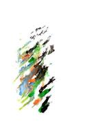Aquarellillustrationen gezeichnete Farben auf dem weißen Papierhintergrund foto