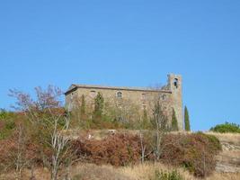 Blick auf die Stadt Cortona foto