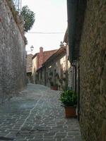 Blick auf die Stadt Lucignano foto