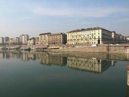 Fluss Po, Turin foto