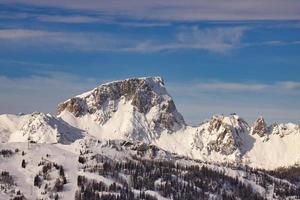 Skigebiet nassfeld im Winter foto