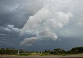 Präriegewitterwolken Kanada foto