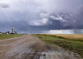 Präriegewitterwolken Kanada foto