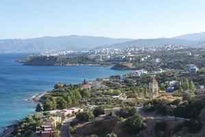 das Meer und die Berge von Kreta. foto