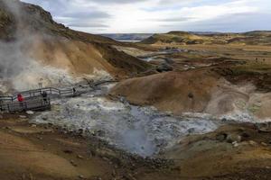 Krysuvik geothermisches Gebiet Island foto