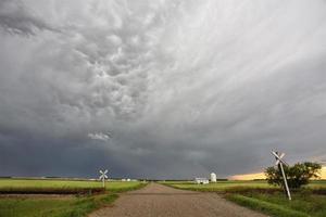 Präriegewitterwolken Kanada foto