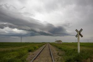 Präriegewitterwolken Kanada foto