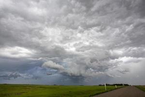 Präriegewitterwolken Kanada foto