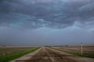 Präriegewitterwolken Kanada foto