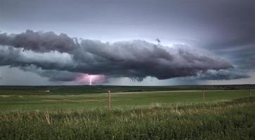 Präriegewitterwolken Kanada foto