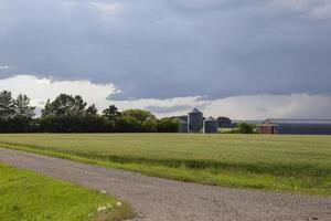 Präriegewitterwolken Kanada foto