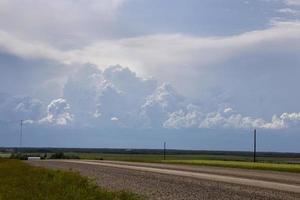 Präriegewitterwolken Kanada foto