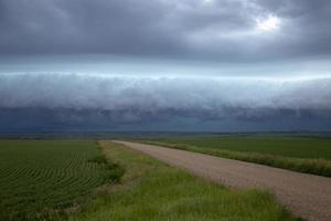 Präriegewitterwolken Kanada foto