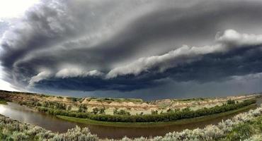 Präriegewitterwolken Kanada foto